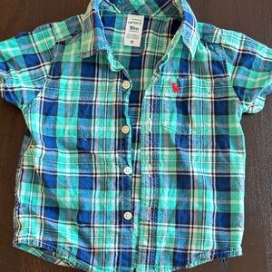 Carter's 18M Plaid Button-Down Shirt